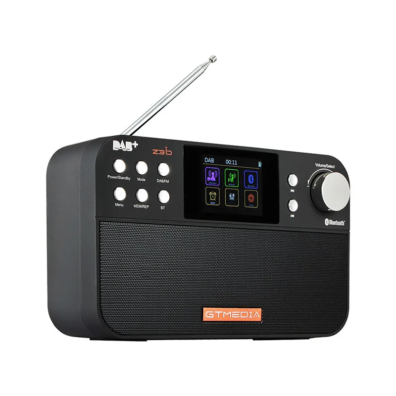 

Цифровое радио GTMEDIA Z3B DAB + FM цветной экран + BT портативное радио стерео/RDS многополосное радио динамик ЖК-дисплей