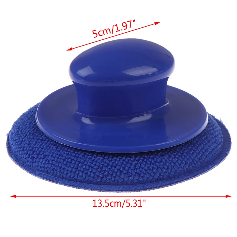 

1pc Car Plating Crystal Polishing Hand Tool Kit Car Waxing Sponge Block Round Sponge Pad With Handle Car Beauty supplies