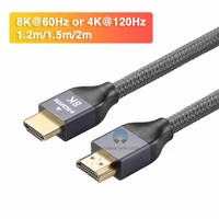 6ft 1m 2m hdmi compatible cable 120hz pc to tv high end male to male for projector ps4 ps5 xbox laptop 4k 120hz ultra hd 8k 60hz