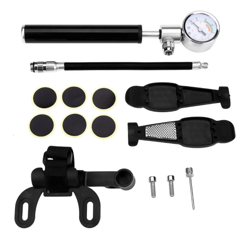 Портативный мини велосипедный насос шланг 210PSI Горная дорога велосипед шин с