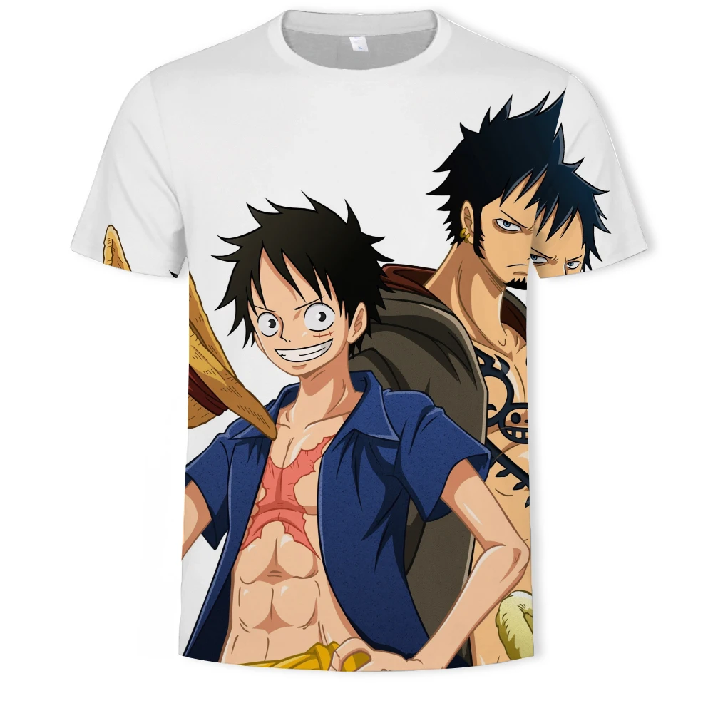 

One Piece T Shirt Men Women Children 3D Printed T-shirt Cool Cartoon Anime Summer Casual Tops Tee Luffy Boy Girl Kids shirt