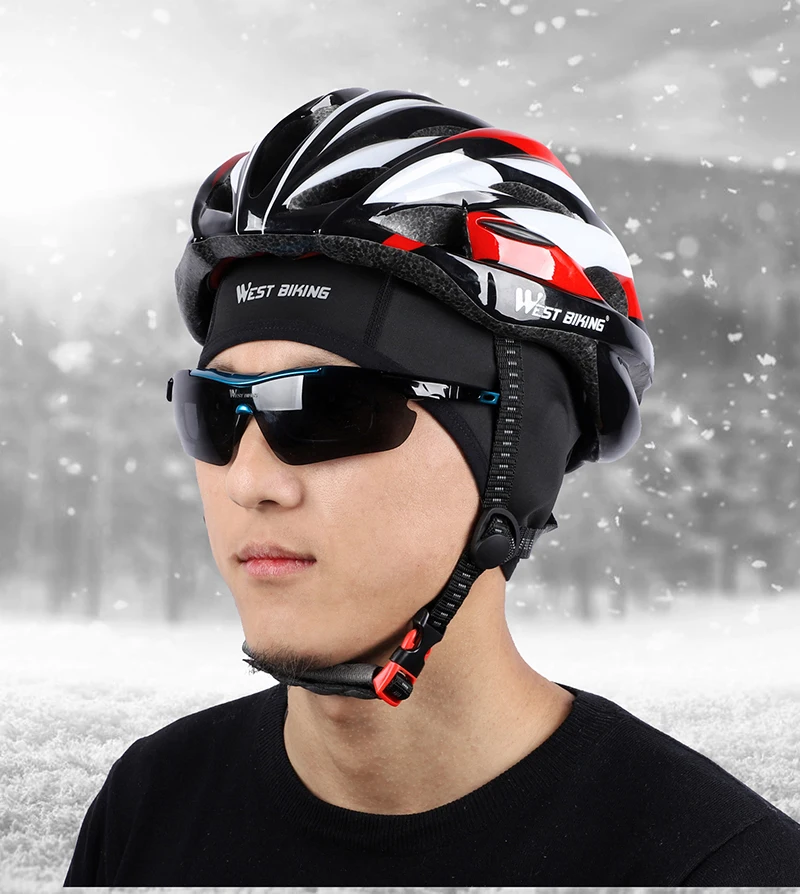WEST BIKING зимняя велосипедная Кепка s из флиса для горного велосипеда, Балаклава, головные уборы для мужчин и женщин, спортивная повязка на голову, Лыжный спорт, сноуборд, велосипедная Кепка