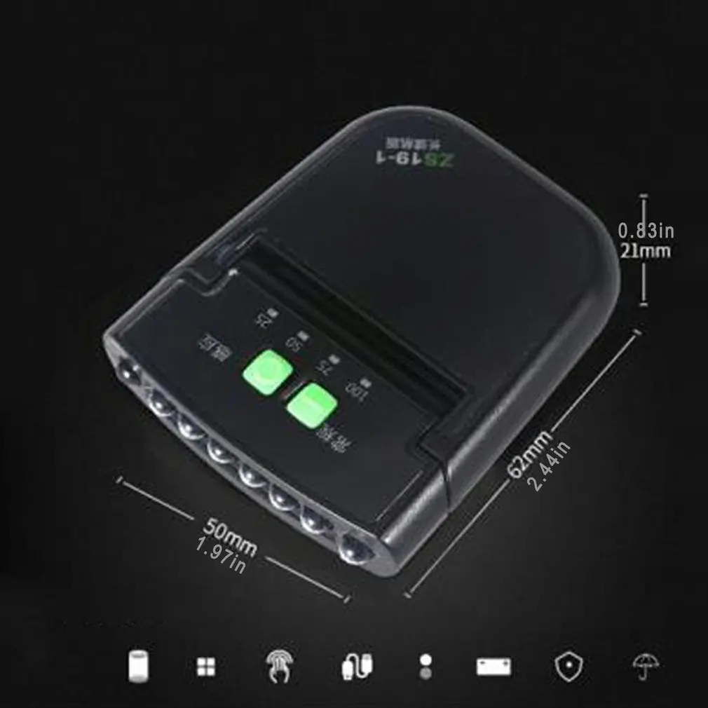 

Mini LED Head Light Touch Control Fishing Camping Clip On Cap Lamp USB Rechargeable Headlamp Portable Lighting Headlight