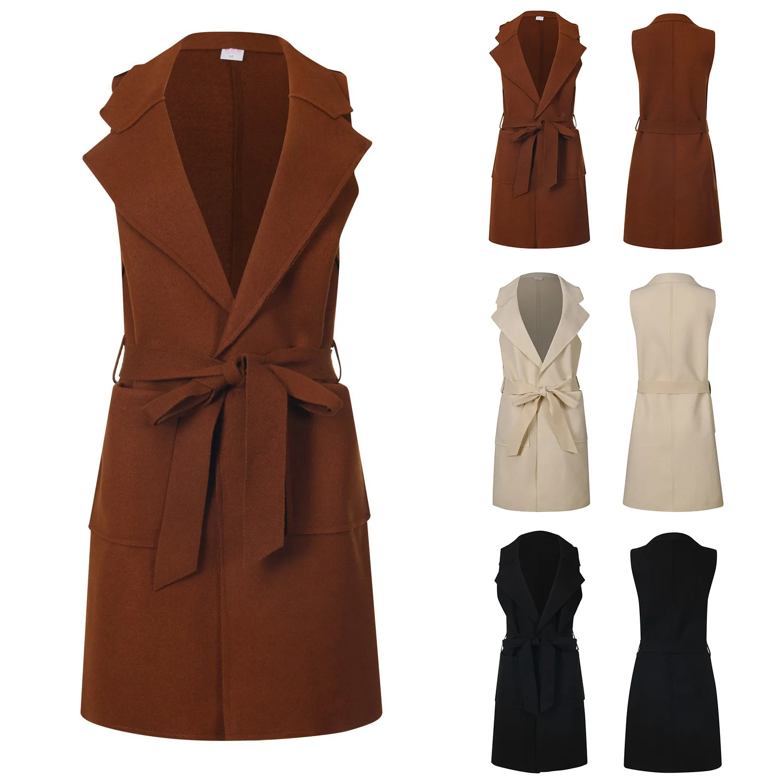 

Женское пальто в европейском и американском стиле, осенне-зимняя жилетка и хлопковые куртки, Женская куртка на молнии с воротником-стойкой