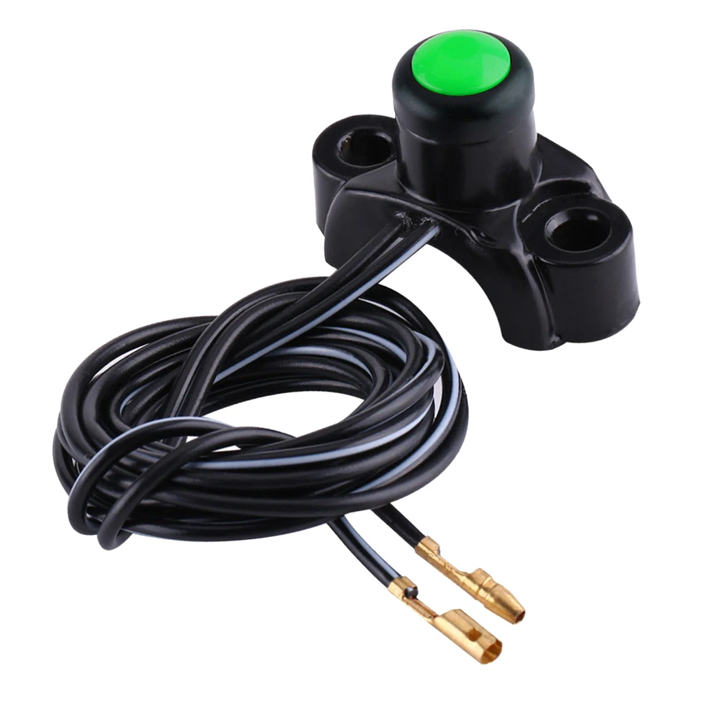 

Motorcycle ATV 22mm Handlebars Engine Kill Stop Start Button Switch - Black high quality and waterproof Aluminum Alloy
