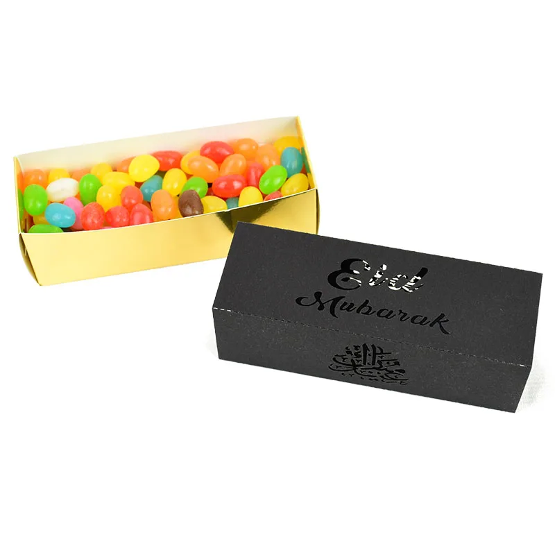 

10Pcs/Lot Hollow Out Happy Eid Mubarak Candy Gift Box Ramadan Decoration Home Islamic Muslim Party Happy Eid Mubarak Decoration