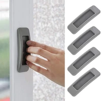 1pair paste open sliding door handles furniture knobs interior self adhesive plastic cabinet multi purpose wardrobe pulls safe