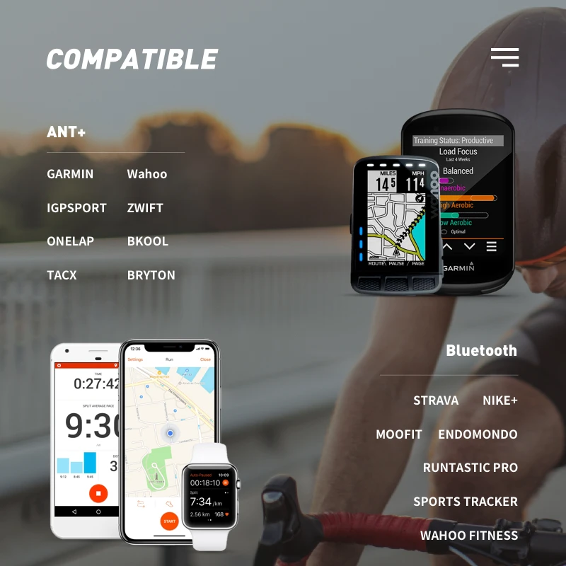 Magene новая модель H64 Bluetooth 4 0 ANT + датчик сердечного ритма совместимый с GARMIN Bryton IGPSPORT