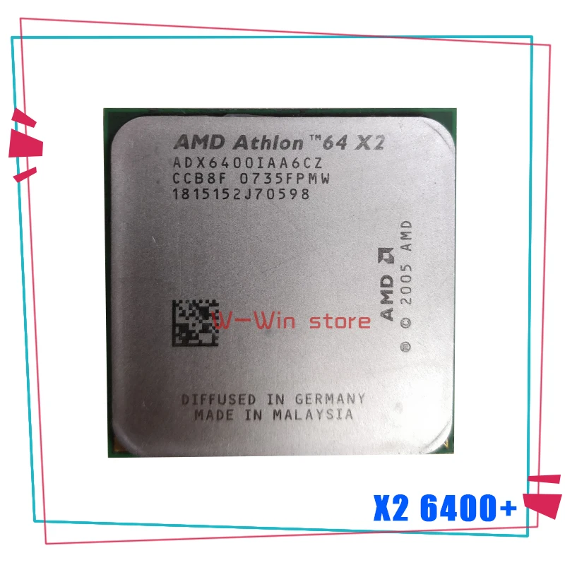Двухъядерный процессор AMD Athlon 64 X2 6400 + 3 2 ГГц ADX6400IAA6CZ Разъем AM2|Процессоры| |