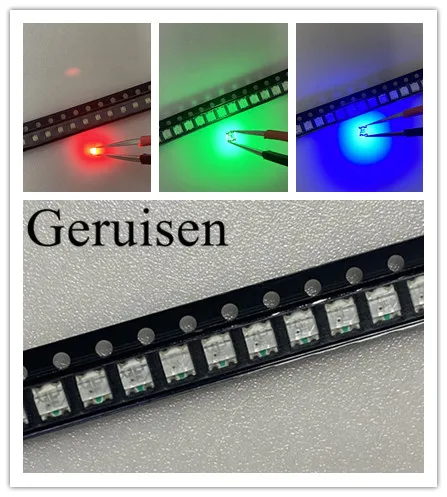 200 шт. 1206 (3227) Общий Анод RGB SMD СВЕТОДИОДНЫЙ шарик триколор красный зеленый синий