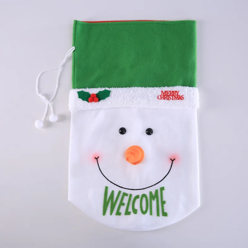 36x35 см изысканные рождественские украшения день Санта большой мешок чулок