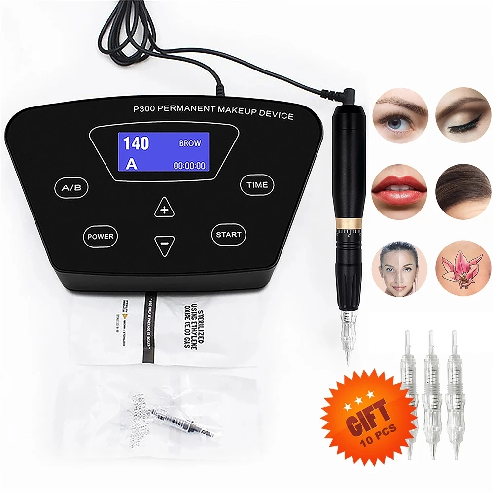 Biomaser обновленный P300LW002 Перманентный макияж тату машина наборы профессиональная
