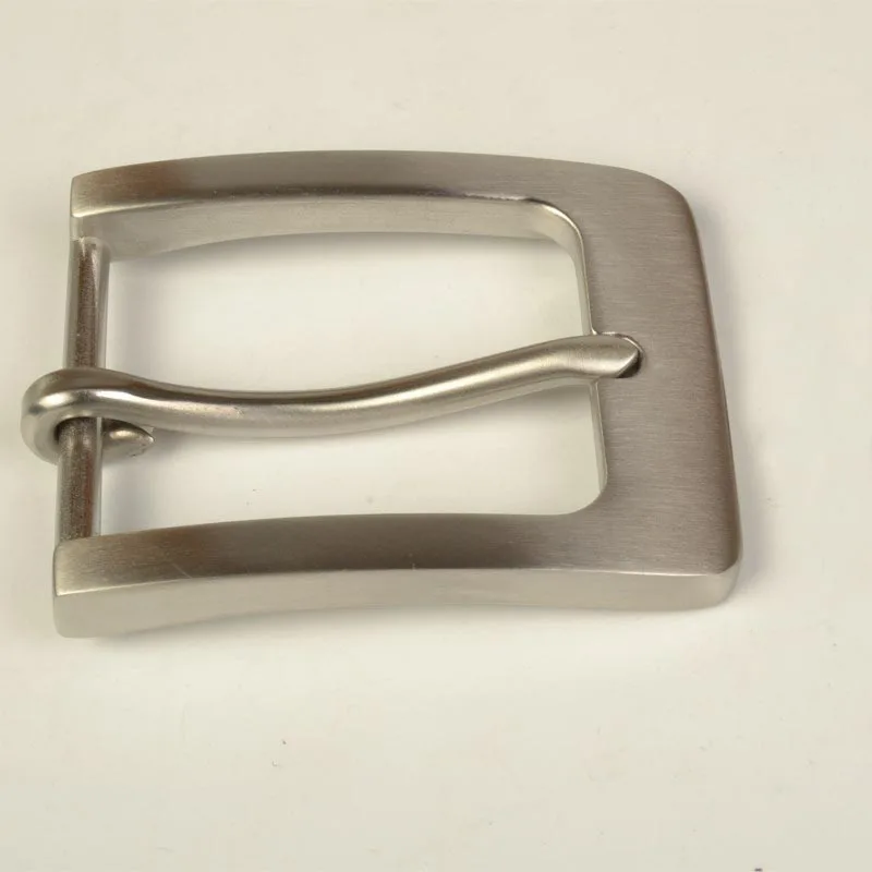 stainless steel Meetee 40 мм широкий твердый ремень из нержавеющей стали Пряжка матовый штырь металлическая ковбойская Пряжка ремень голова мужские джинсовые аксессуары 38 мм ремень - Цвет: stainless steel