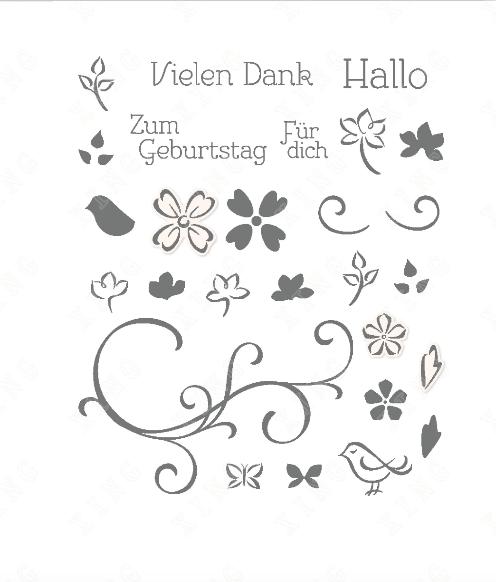 

Birds and Flowers Metal Cutting Dies Stamps Scrapbook Diary Decoration Stencil Embossing Template Diy Greeting Card Handmade