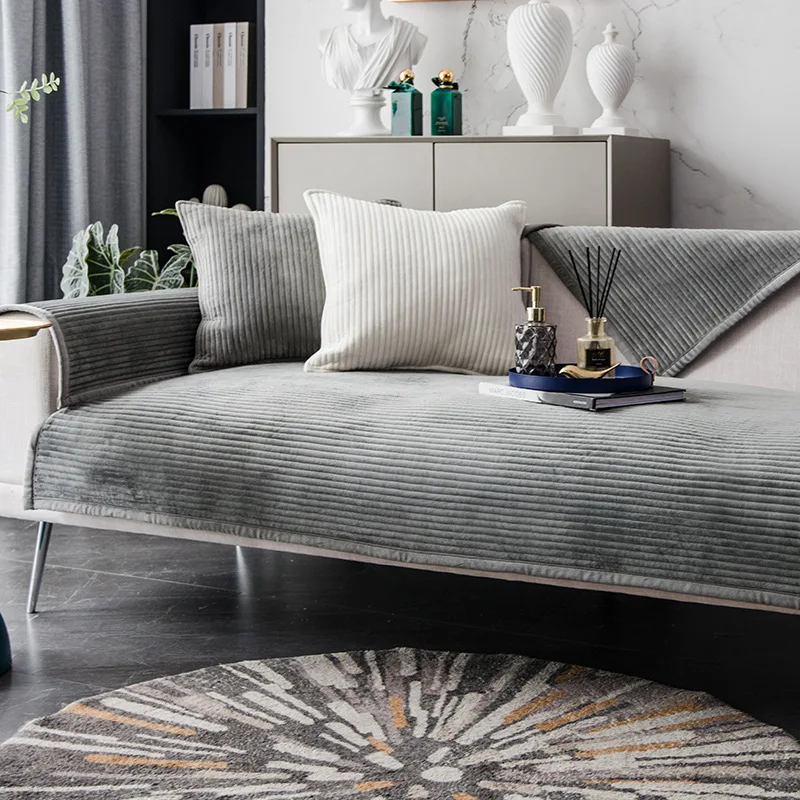 1pc solid modern sofa covers for living room furniture sectional sofas cover couches cape protector sofa slipcover 2 seater new free global shipping