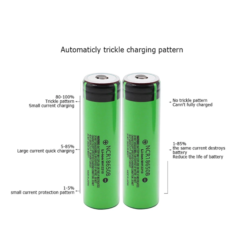 

100% New Original Panasonic NCR18650B 3.7v 3400mAh 18650 rechargeable lithium battery for Panasonic flashlight batteries+Pointed