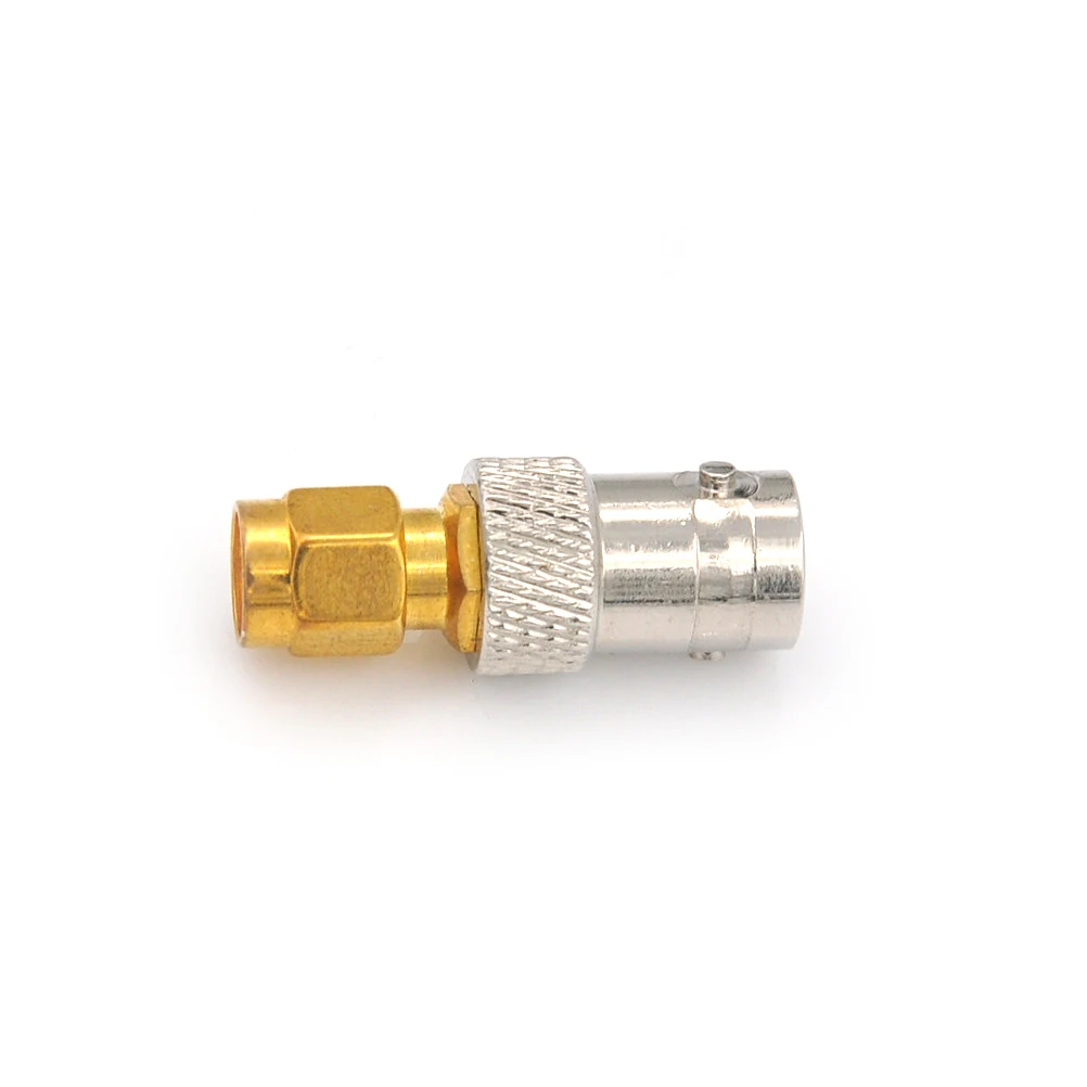 

BNC to SMA Connectors Gold Tone SMA Male to Silver Tone BNC Female Connector Adapter
