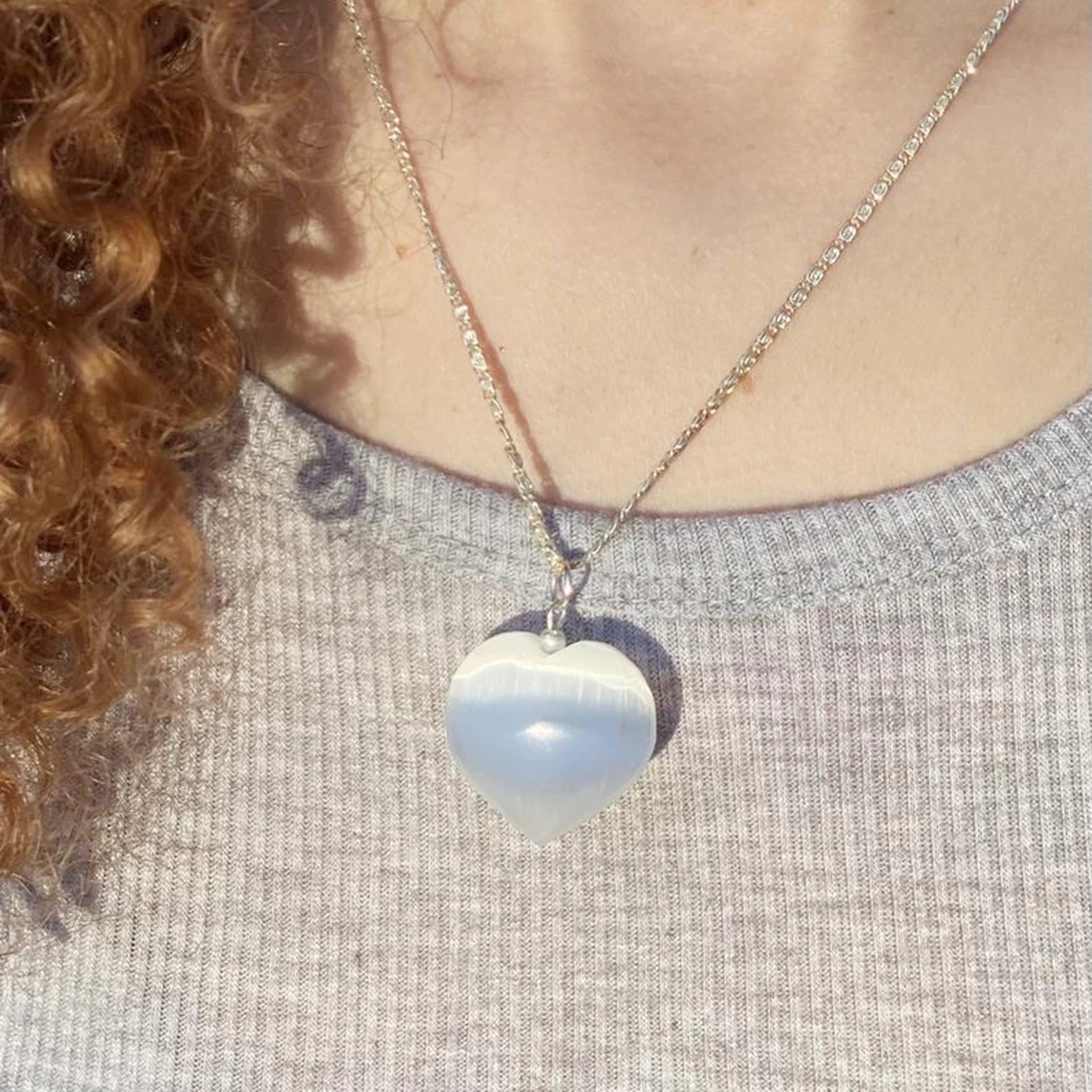 Ожерелье из натурального селенита 3 2 см 1 шт. | Дом и сад