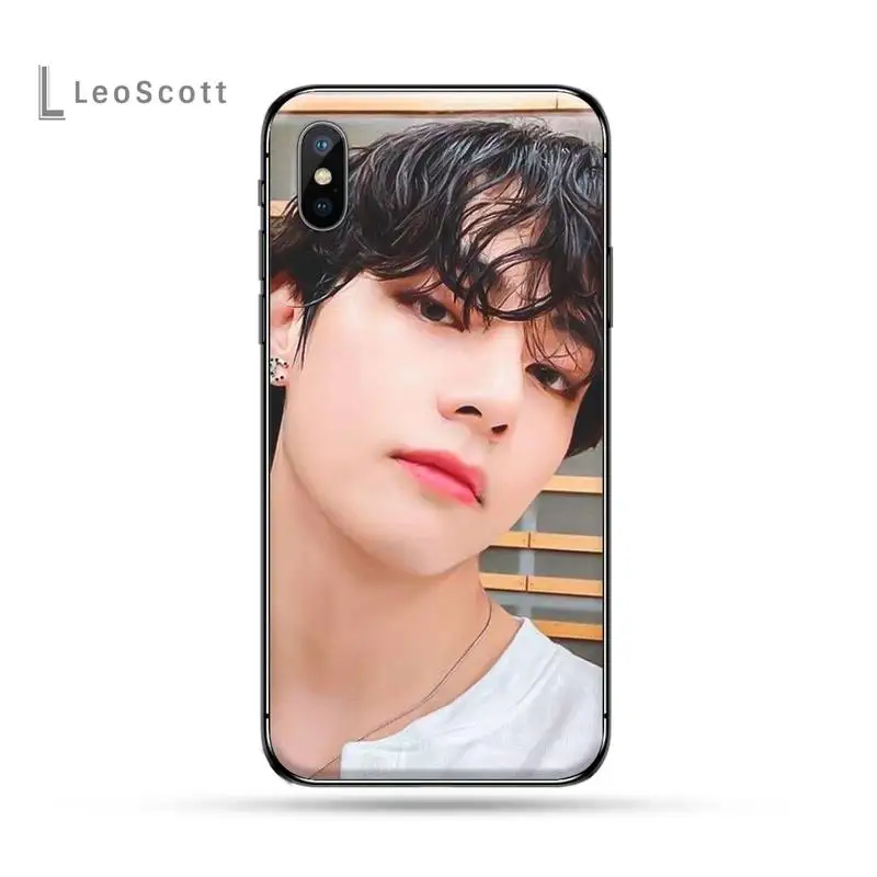 

V Kim Tae Hyung KPop Phone Cases for iPhone 11 12 pro XS MAX 8 7 6 6S Plus X 5S SE 2020 XR