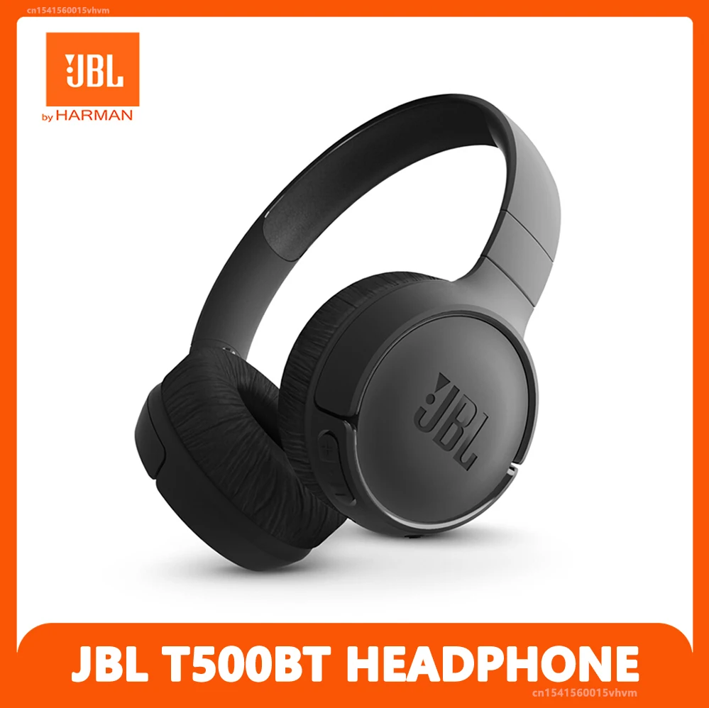 Наушники JBL T500BT с глубокими басами Спортивная игровая Bluetooth-гарнитура микрофоном