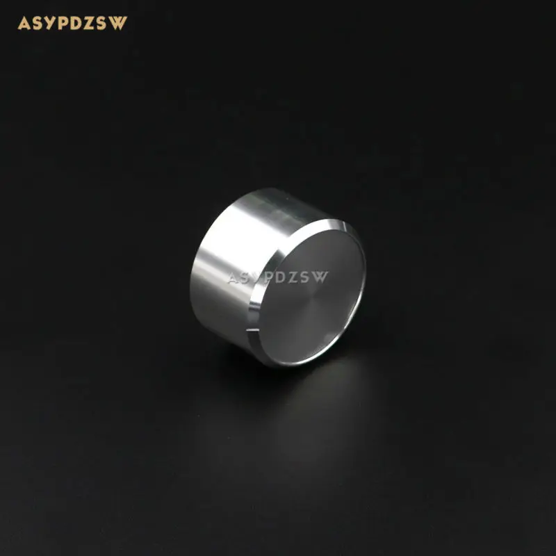 

1 PCS Chamfer style Full aluminum silver 38*22 DAC/Amplifier solid Volume potentiometer knob