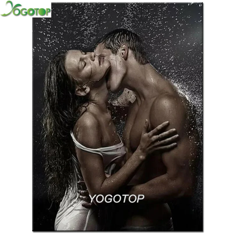 Алмазная картина сделай сам для влюбленных Целуй алмазная вышивка любимый