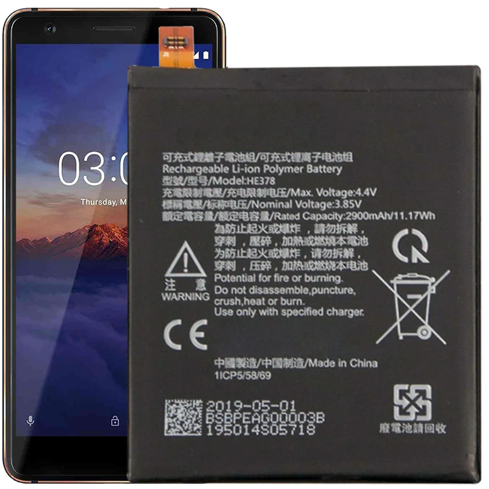 

HE378 Battery For Nokia 3.1 A TA1140 TA-1140 Battery Replacement Repair Part