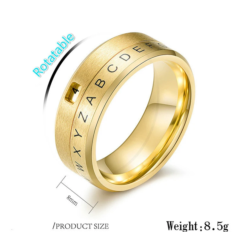 Мужское кольцо-Спиннер YWSHK для пальцев викингов черное готическое кольцо