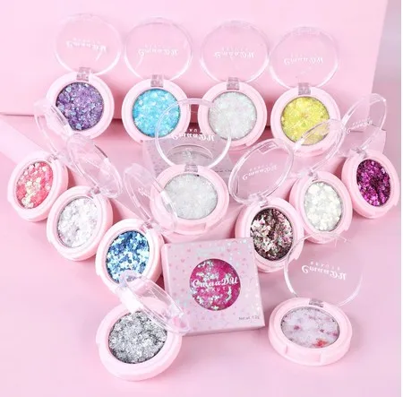 2021 самая дешевая пудра для глаз палитра теней век Сияющие Блестки пентаграмма