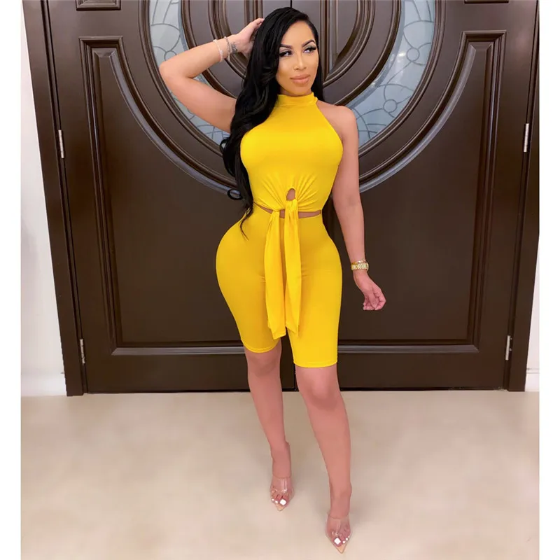 Doyerl Женский комплект из двух предметов цветочный сетчатый топ и шорты с вырезами