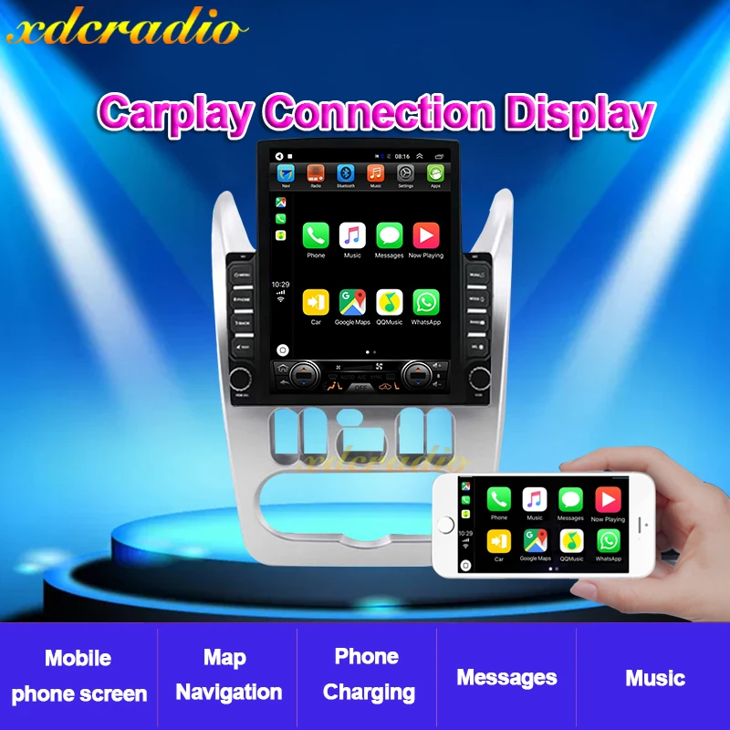 Xdcradio 10.4&quot Tesla Vertical Android 10.0 For Renault Logan I Sandero Lada Lergus Dacia Car Radio Multimedia Player Navigation |