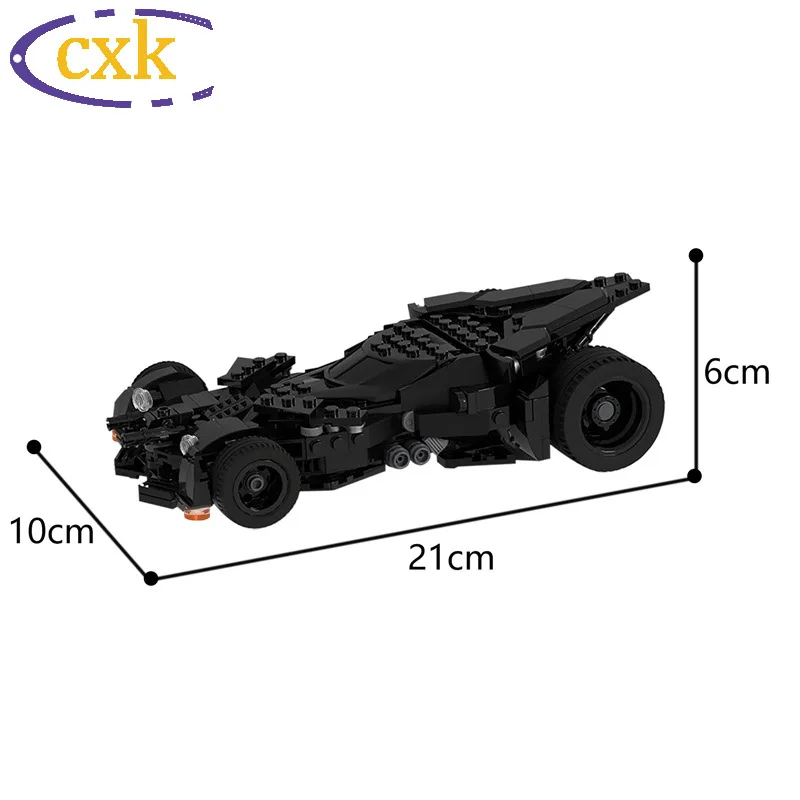 

Moc Batmobile Building Blocks Dawn Of Justice Roadster Vehicle High-Tech Military Bat Sports Car Model Bricks Children Toys Gift