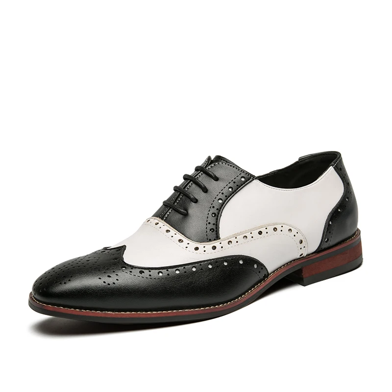 

Plus size 48 men's dress shoes handmade brogue style wedding shoes Oxford formal casual shoes party flat shoes zapatillas hombre