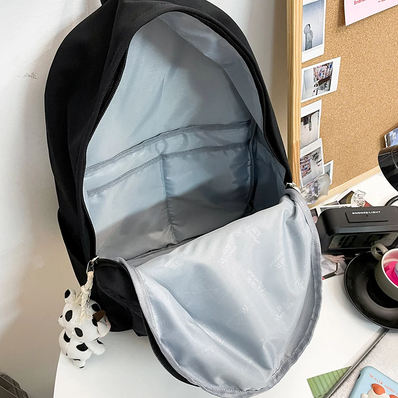 

Kawaii Girls School Bag for Teenage Bookbag Canvas Laptop Backpack Leisure Women Rucksack Fashion Femal Cute Travel Mochila