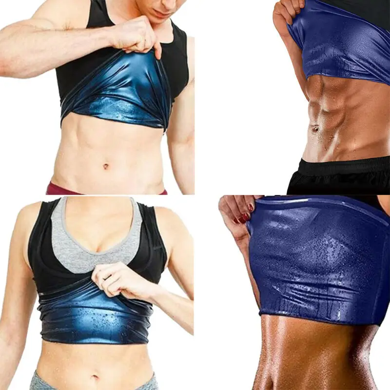 

Men Women Slimming Vest Body Shaper Sauna Waist Trainer Slimming Suit Shapewear Sleeveless Vest Sweat Body Shaper