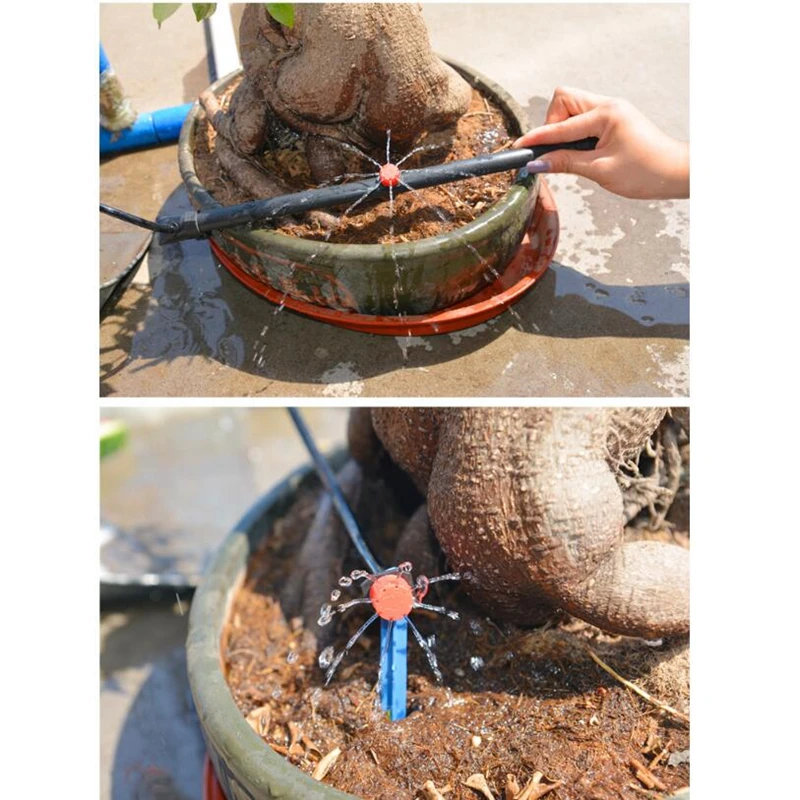 1 шт. Красный Регулируемый Капельное орошение Опрыскивание микро поток капельная