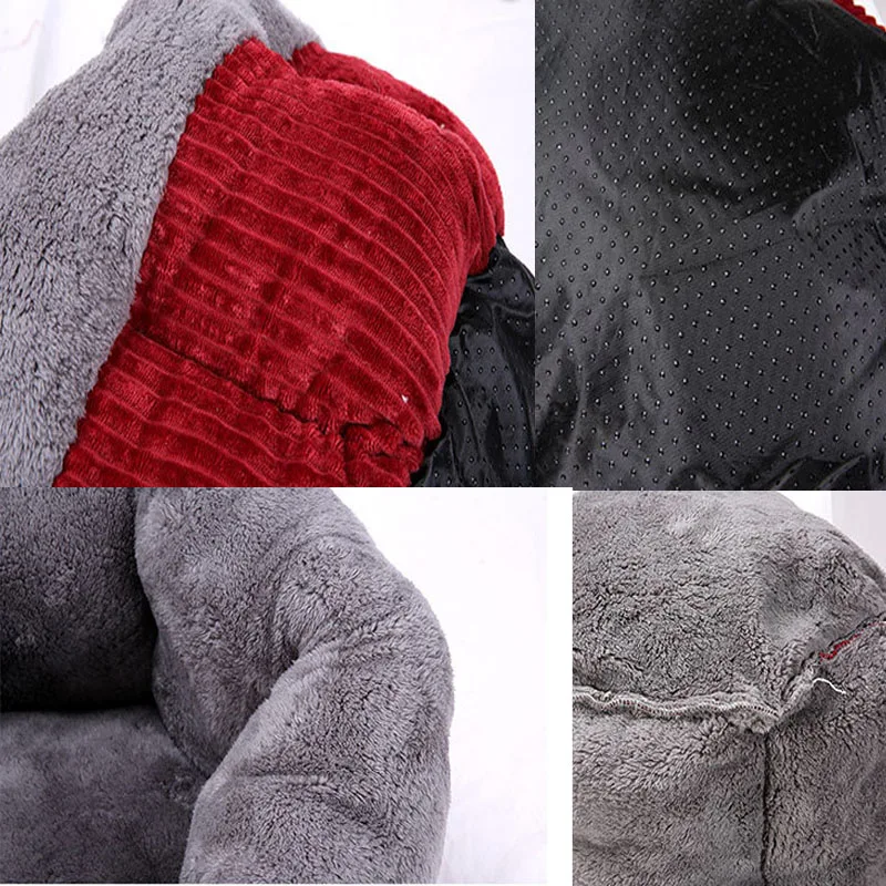 Гнездо для кошки для маленькой собаки кошки домашние животные Щенок Противоскользящий спальный теплый коврик для кошки мягкий толстый плюш для кошки ПЭТ палатка пещера дом