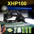 500000LM самый мощный светодиодный налобный фонарь XHP100 Перезаряжаемые головки вспышки света светильник Usb головной светильник 18650 супер яркий XHP70.2 головная лампа светильник