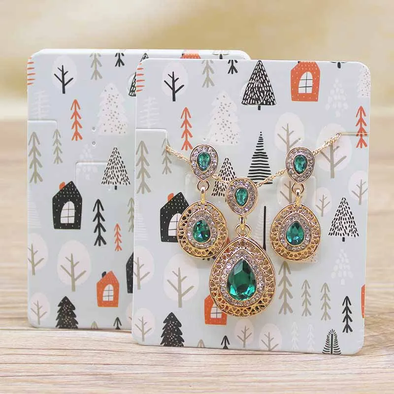 Новое поступление карточка для упаковки ювелирных изделий 8*10 см фрукты/цветы