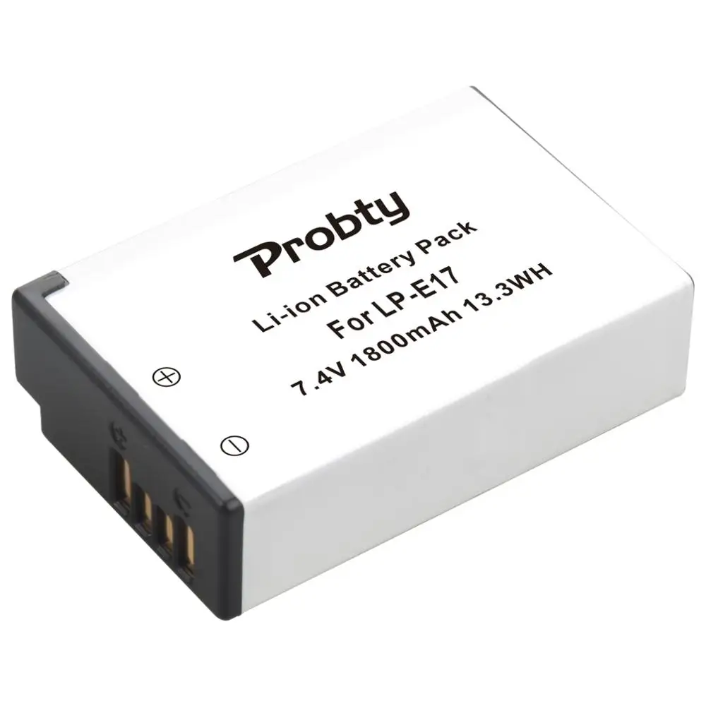 Probty 1800 мА/ч LPE17 LP E17 Батарея для цифровой однообъективной зеркальной камеры Canon EOS