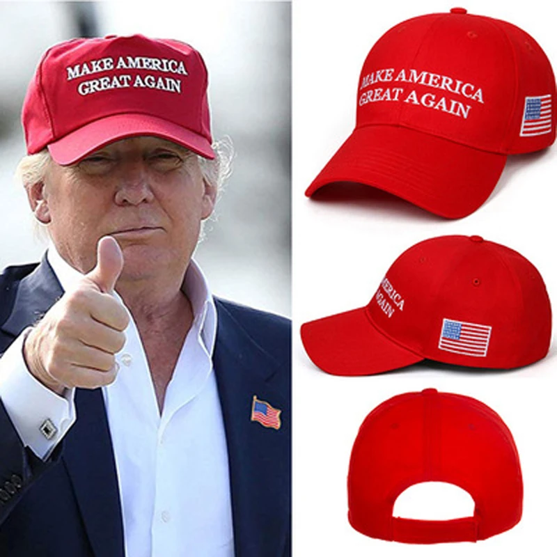 Шляпа Make America Great Again слоган Дональд Трамп с флагом США бейсболка регулируемая