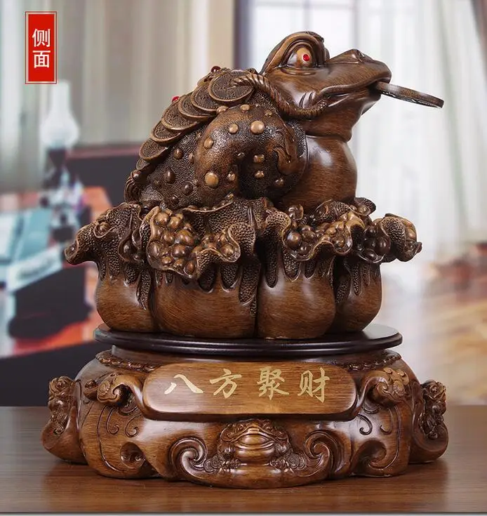 Resin Jin Chan Toad Feng Shui creative ornaments | Дом и сад
