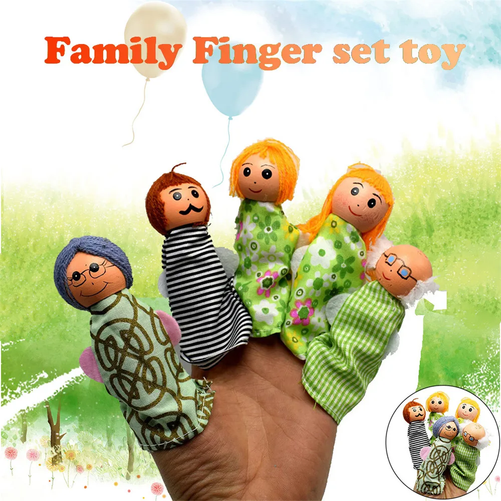 Милый игрушечный набор из трех маленьких поросят и волка пальчиковые куклы