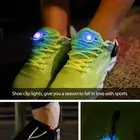 Мини мигающий светодиодный светильник на зажиме для обуви с батареей для улицы ночной ходьбы бега безопасности предупреждающий светильник фара для рюкзака