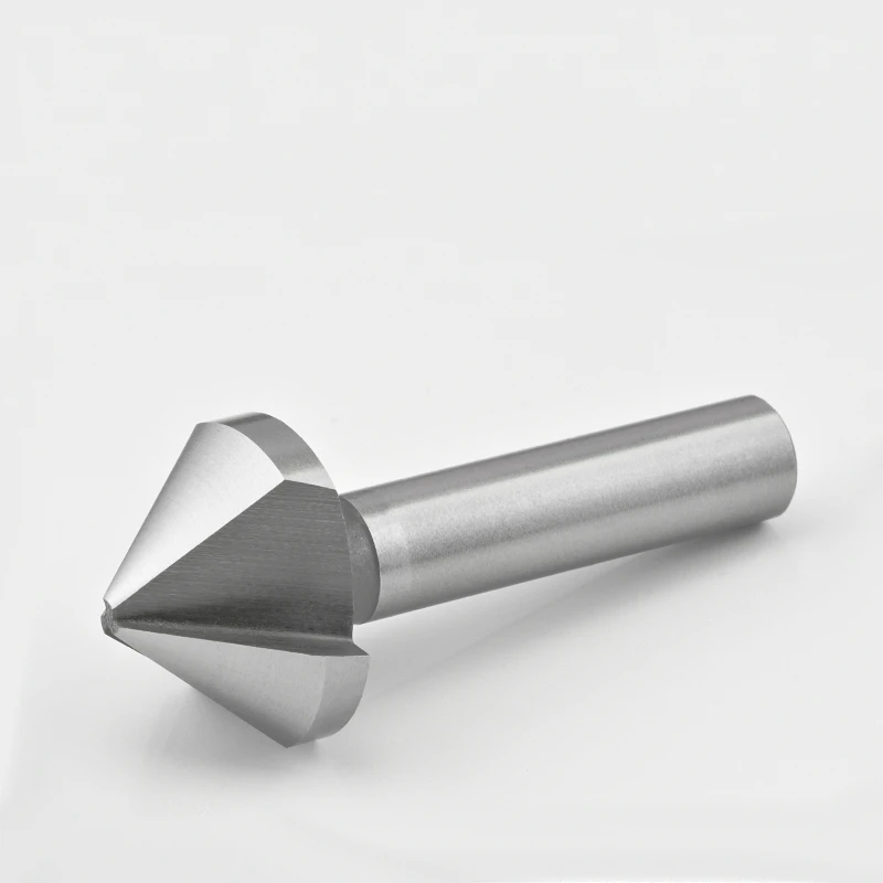 Oyu 90 градусов Зенковка фаски 1 3 флейта металла фреза инструменты Круглый