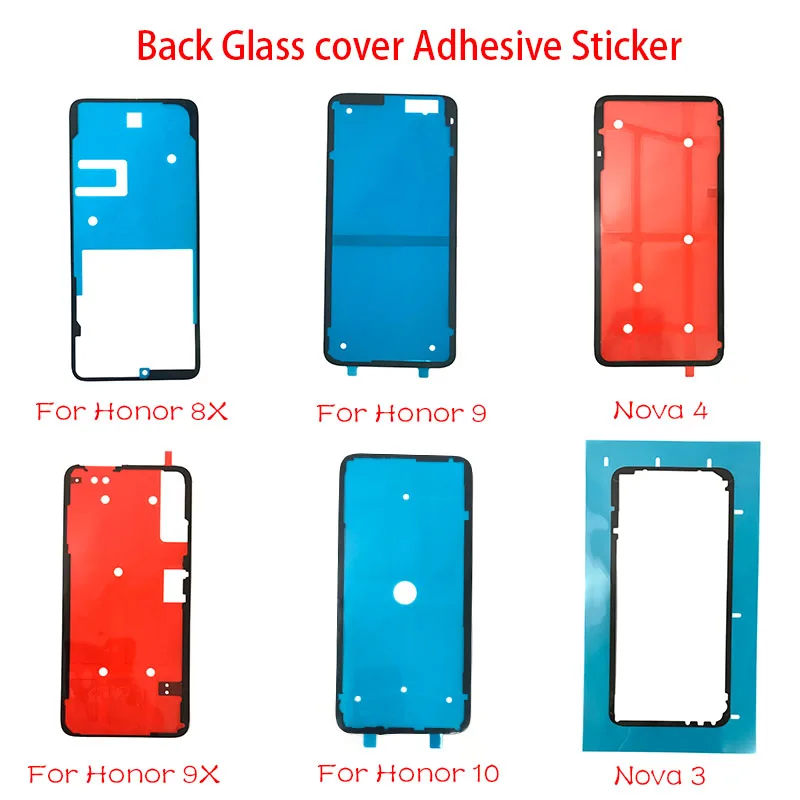 Back Battery Cover Door sticker Adhesive glue tape For Huawei Honor 9 10 8X 9X 20 20i 30 Pro Nova 4 3 P10 P20 P30 40 Pro Lite