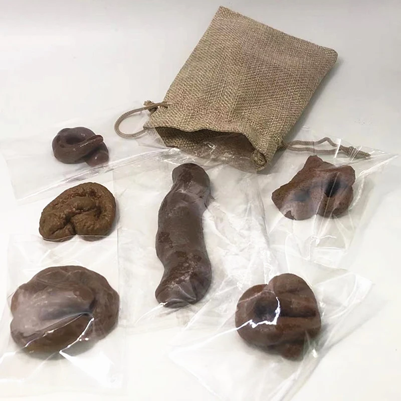 

6pcs Fake Poop Feces Pranks Toys Gag Gift Realistic Mischief Novelty Toys for Joke Trick Party