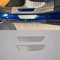 accessories interior car outer door sill scuff plate threshold plate sticker panel cover trim for tesla model 3 2019 car styling