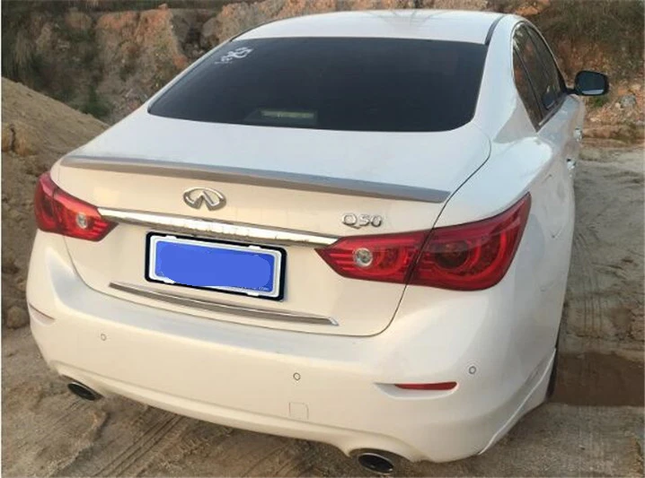 Спойлер для Infiniti Q50 Q50S спойлер из АБС материала заднего крыла автомобиля задний