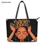 Женская сумка-тоут Nopersonality, из кожи, с принтом в африканском стиле